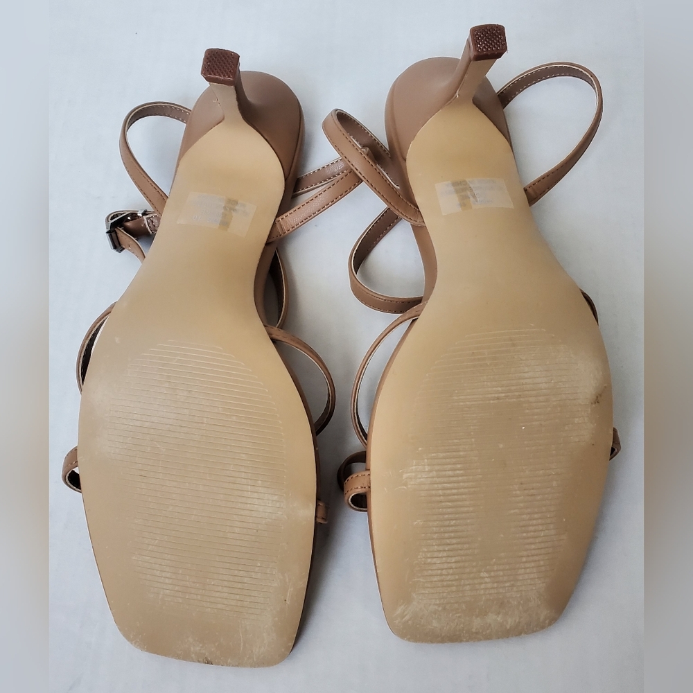 DV by Dolce Vita Zidane Women's Tan Bow Heeled Sandals Sz 10 Caramel - Picture 12 of 14
